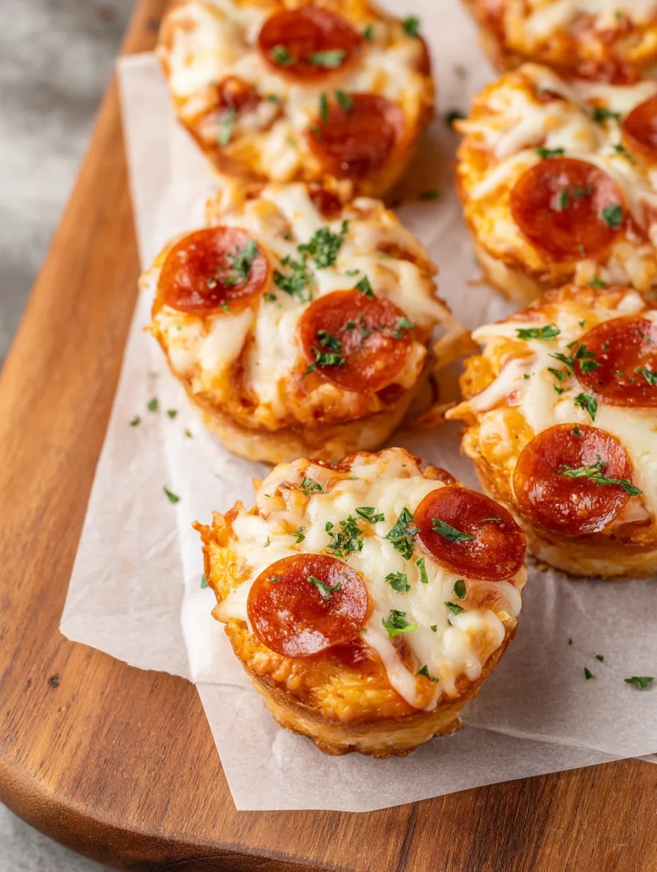 Ein Teller voller Salami-Käse-Muffins.