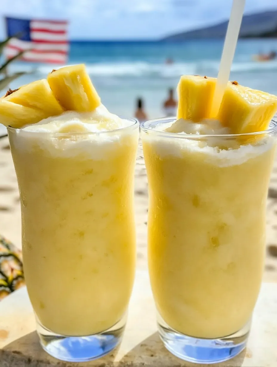 Zwei Gläser mit Ananassaft.