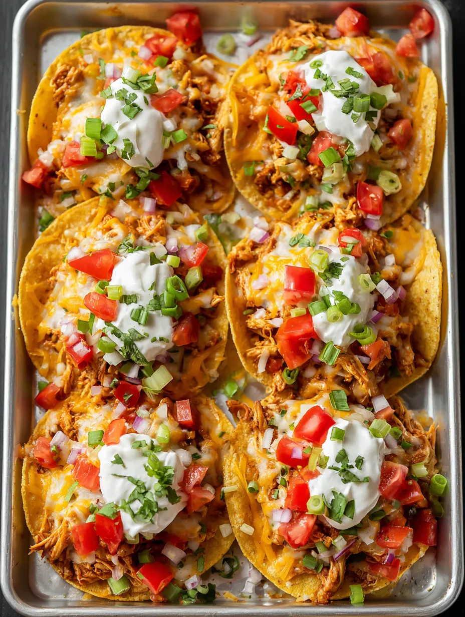 Ein Blech mit Mini-Taco-Happen, Tomaten, Salat und Käse.