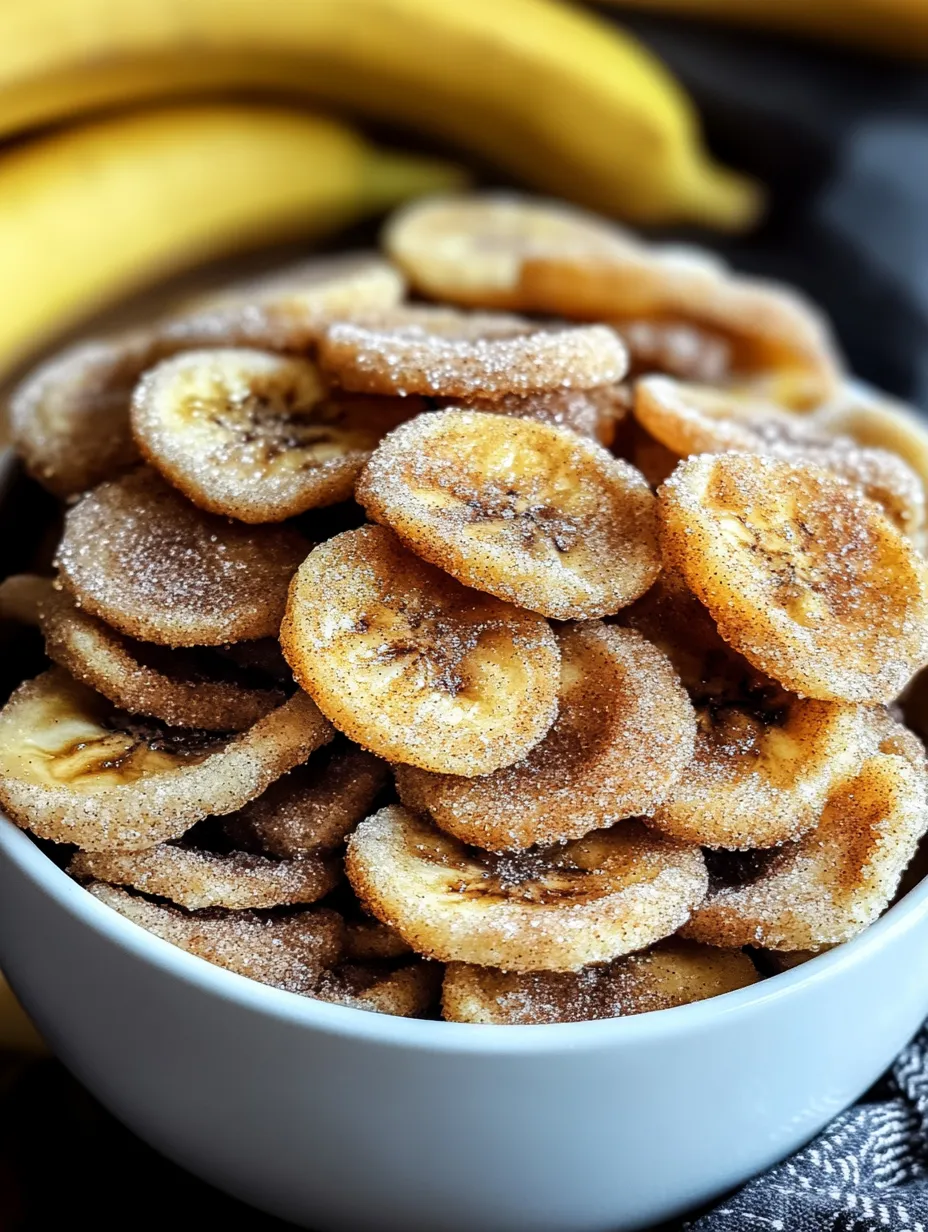 Eine Schale mit gezuckerten Bananenscheiben.