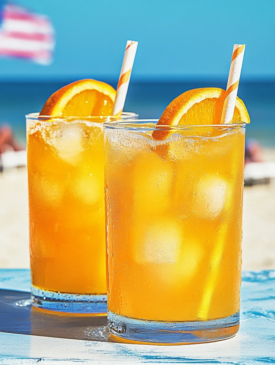 Zwei Gläser Orangensaft auf dem Tisch.