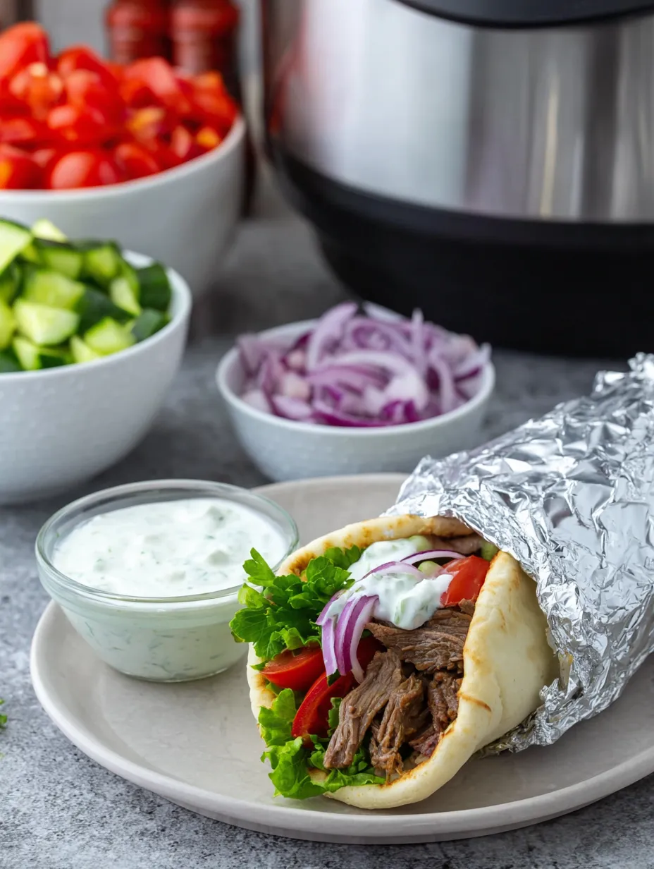 Ein Teller mit Wrap und Schale Gemüse.