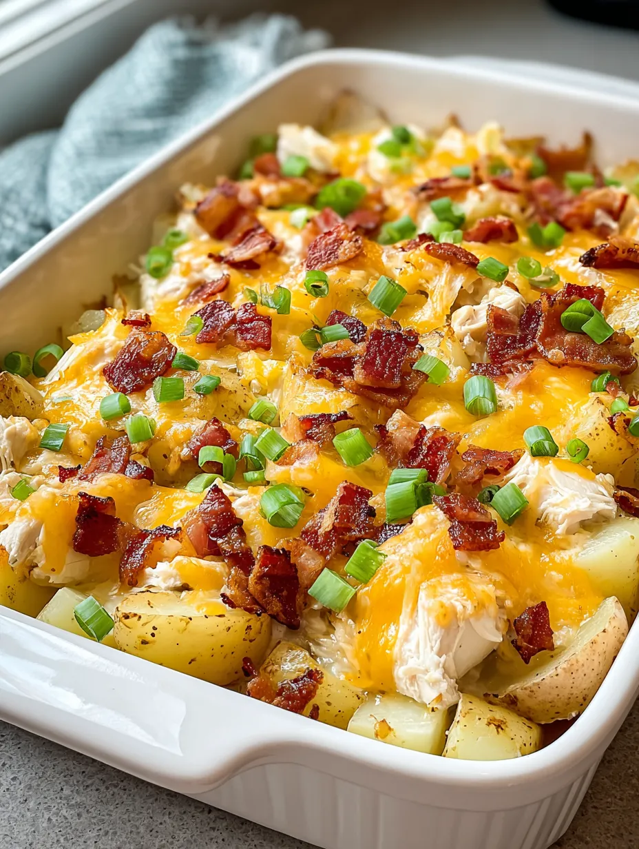 Eine Auflaufform mit Rinderbacon und schmelzendem Käse.