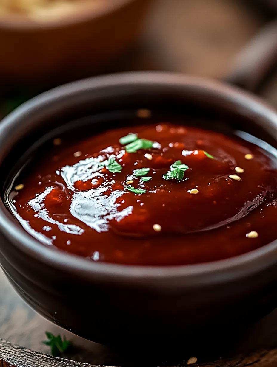 Schale mit Sauce und frischen Kräutern obendrauf.