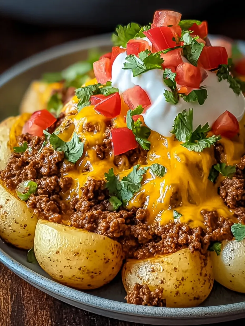 Ein Teller Essen mit weißer Sauce obendrauf.