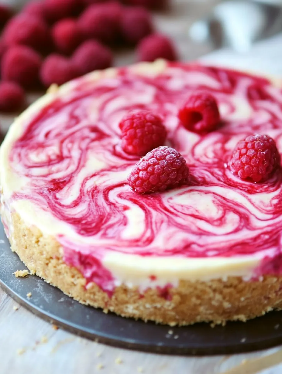 Ein Kuchenstück mit Himbeeren obendrauf.