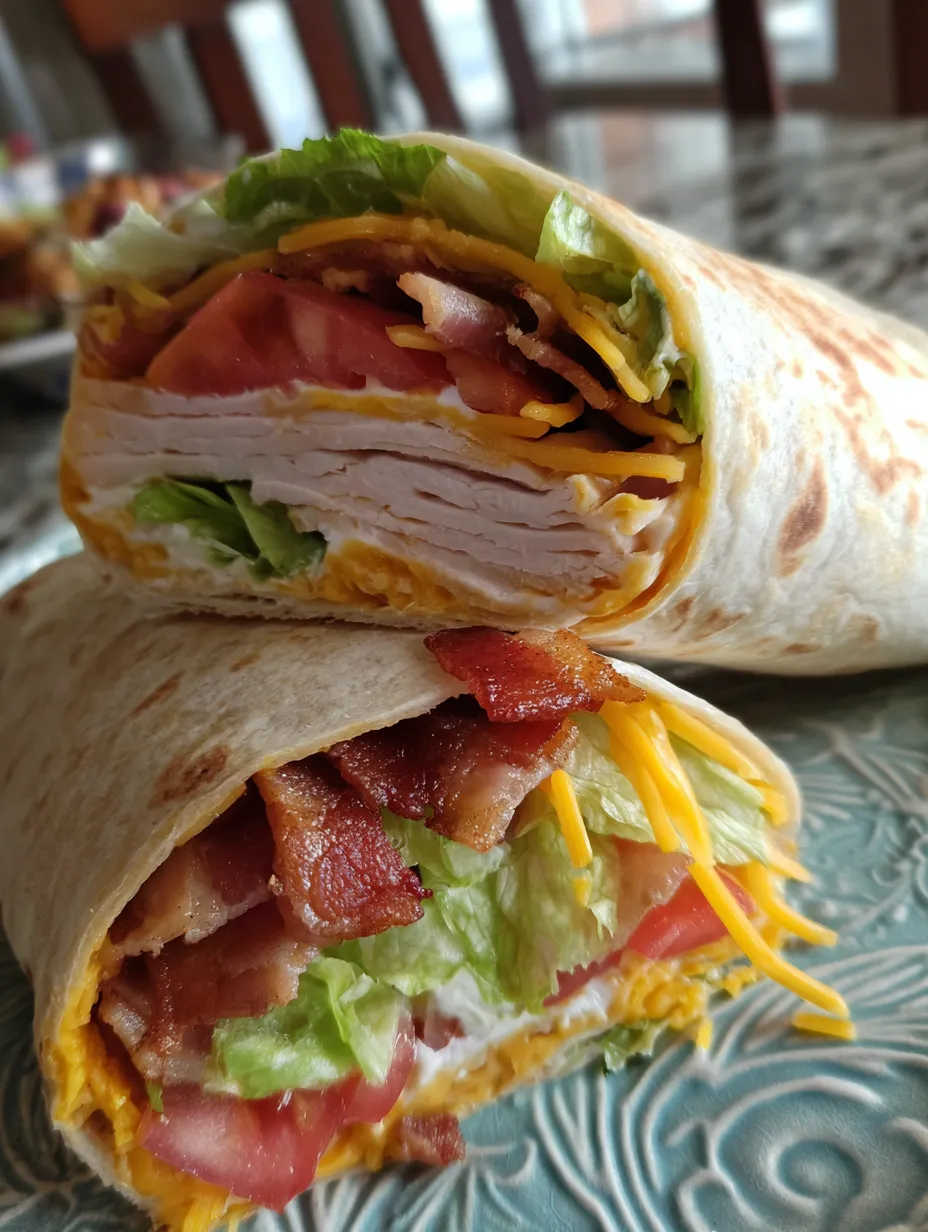 Ein Sandwich mit Bacon und grünem Salat.