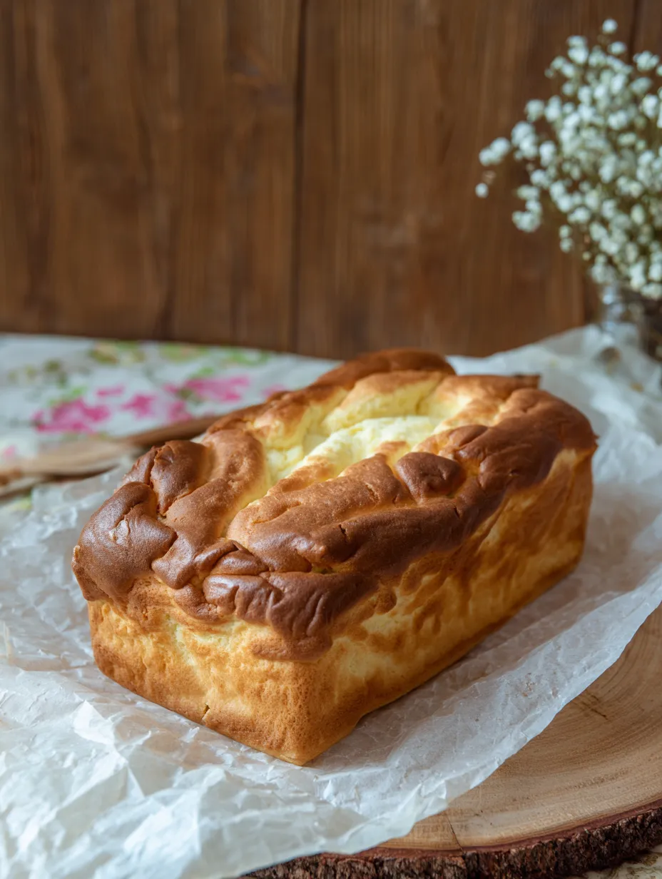 Ein aufgebackenes Brot mit hellen Einschlüssen.