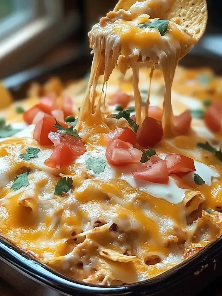 Ein leckerer Auflauf mit viel Käse und Tomaten.