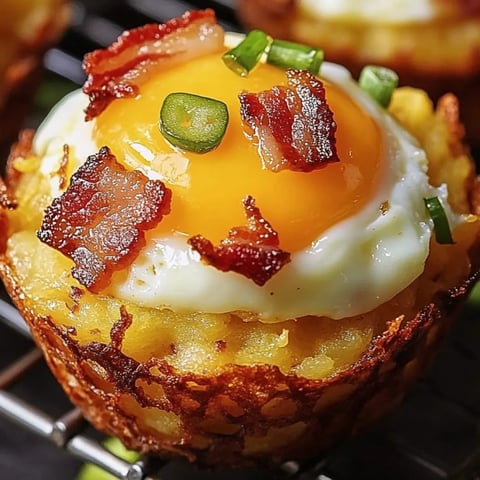 Ein Spiegelei mit Bacon darauf.