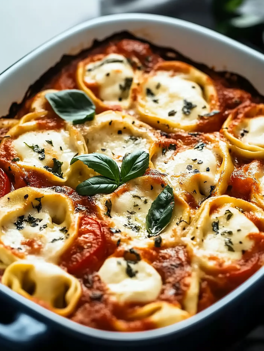 Das beste Tortellini-Auflauf mit Tomaten und Mozzarella