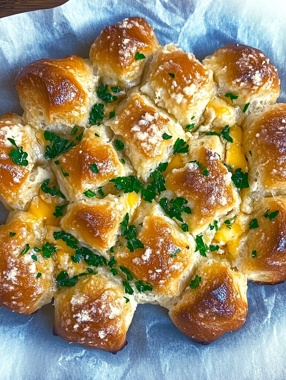 Das beste Zupfbrot mit Käse und Knoblauch