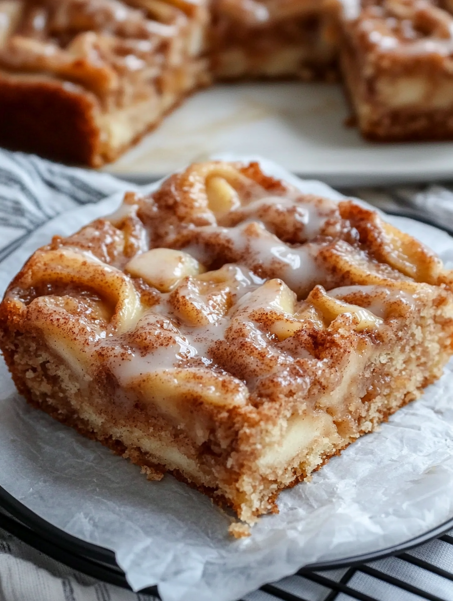 Rezept für Zimtschneckenkuchen mit Apfel