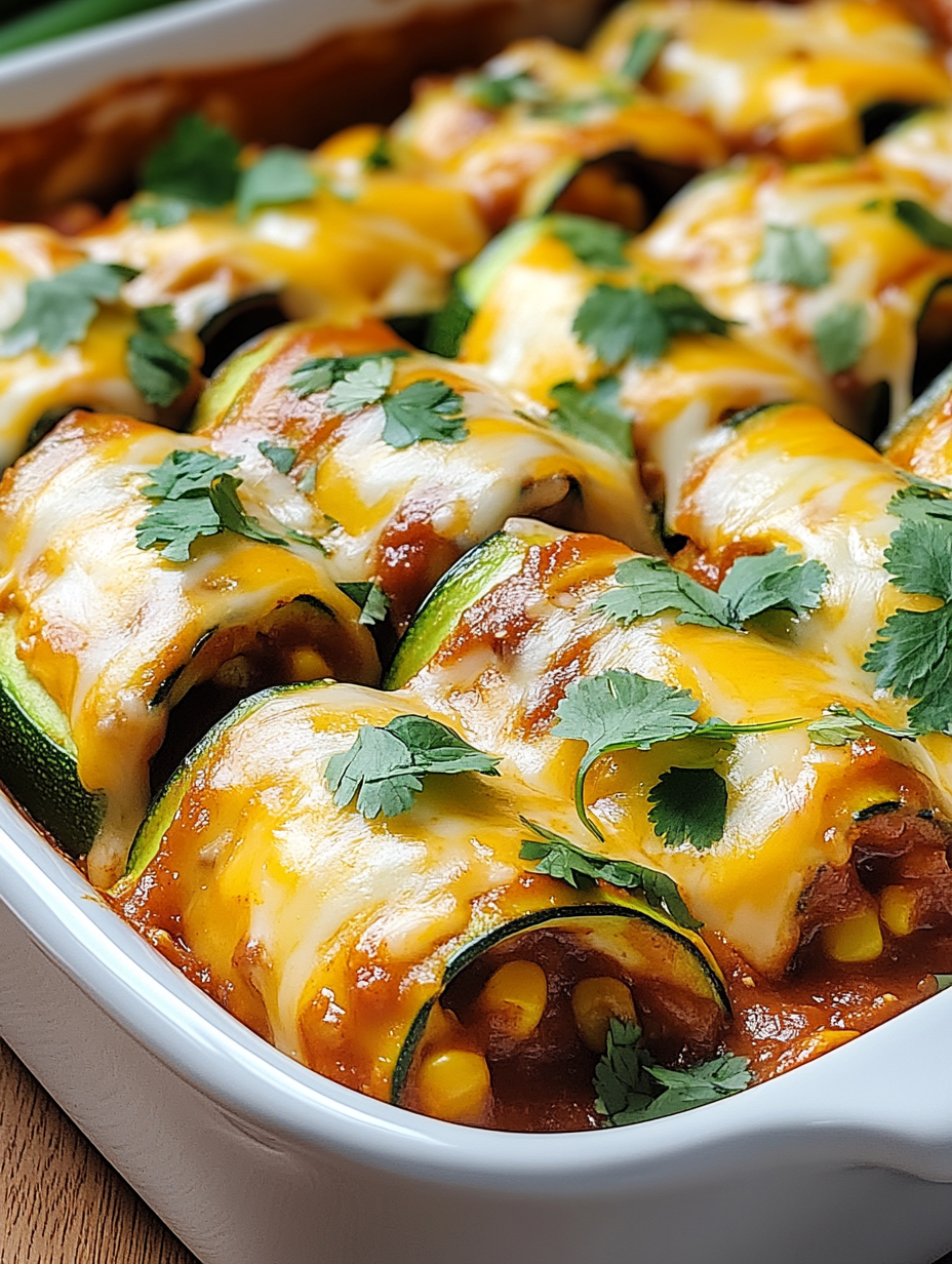 Die besten Zucchini-Enchilada-Roll-Ups