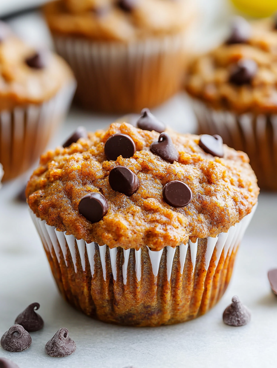 Die besten Schokoladenstückchen-Karotten-Hüttenkäse-Muffins