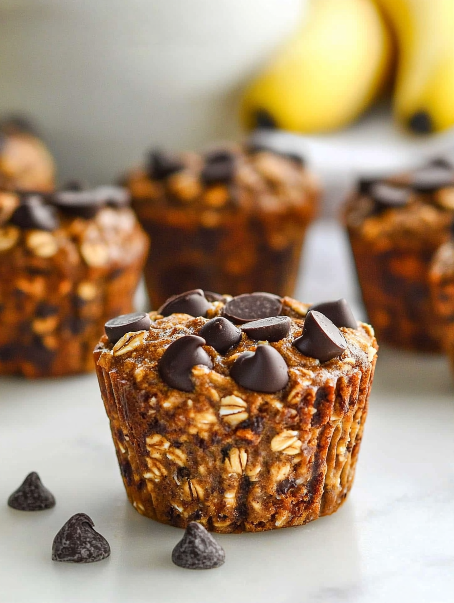 Bananen-Hafer-Schokoladen-Muffins