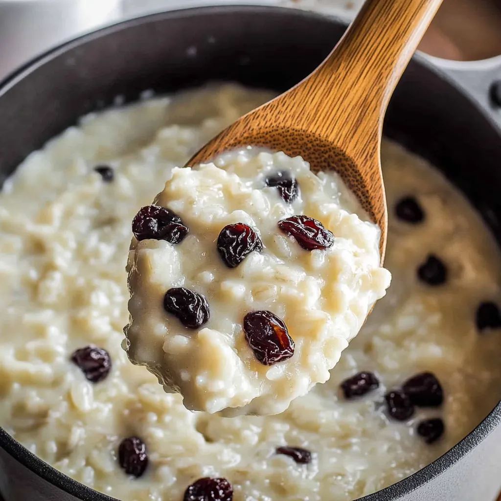 Milchreißpezialität mit Rosinen