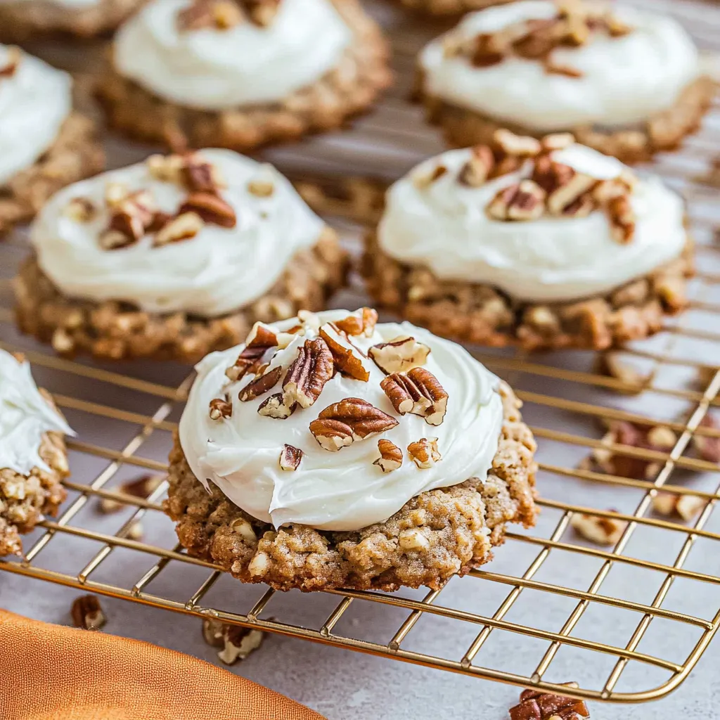 Zarte Karottenkuchen-Kekse mit Frosting