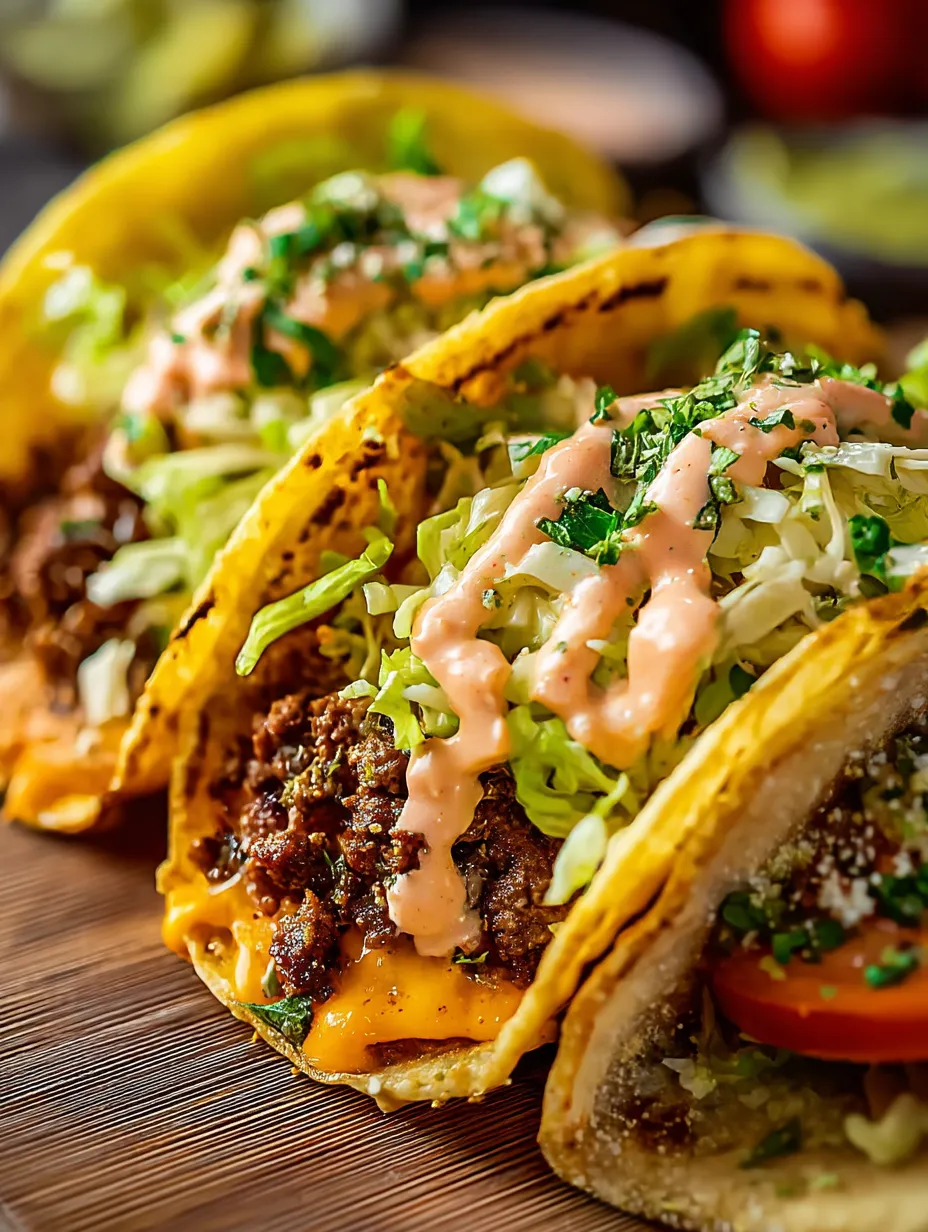 Ein Teller mit Tacos, Salat und Tomate.