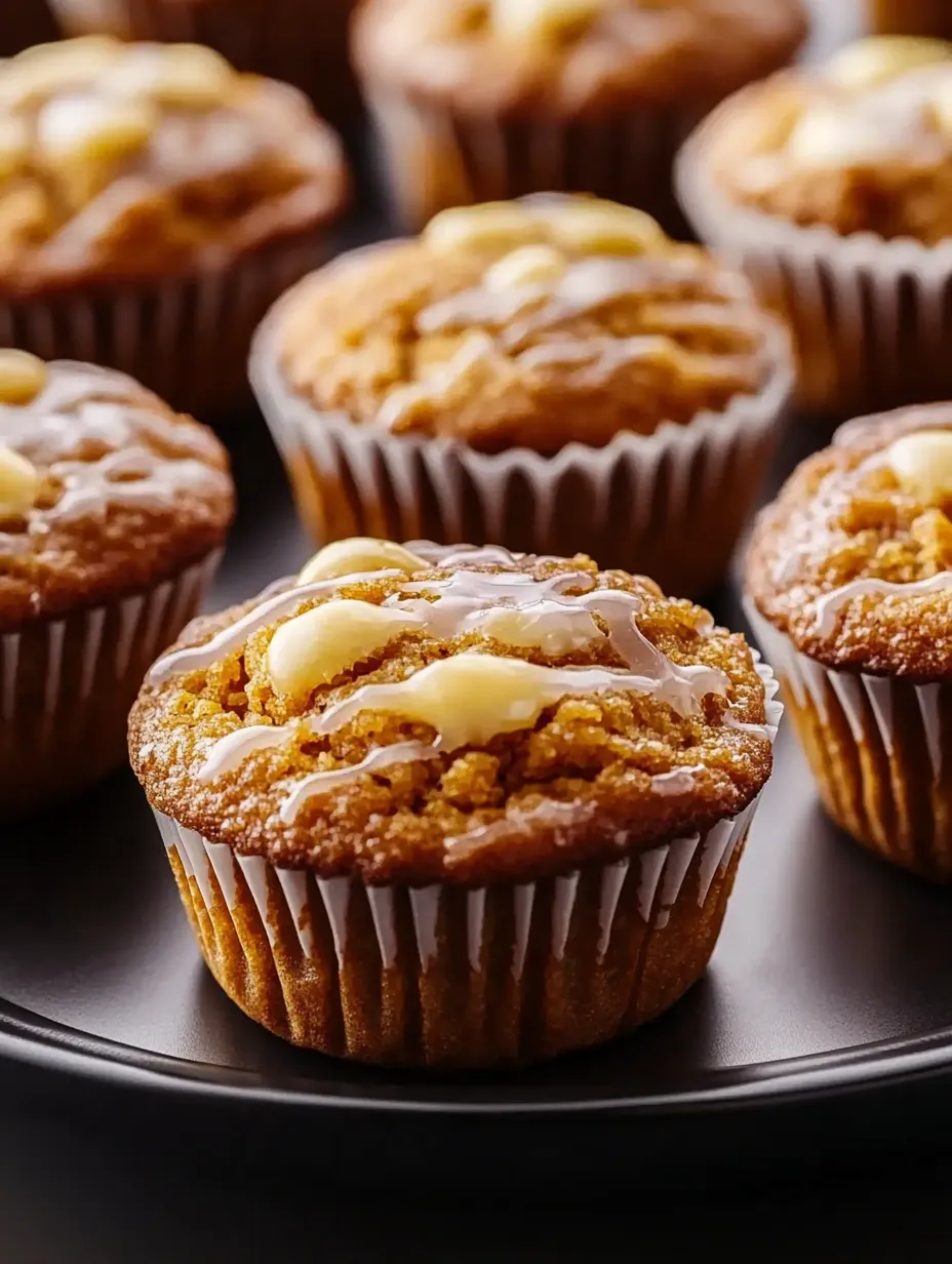 Ein Teller mit glasierten Muffins.