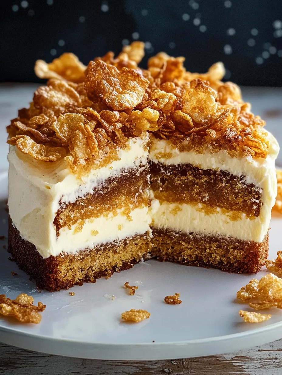 Ein Stück Kuchen mit Streuseltopping.
