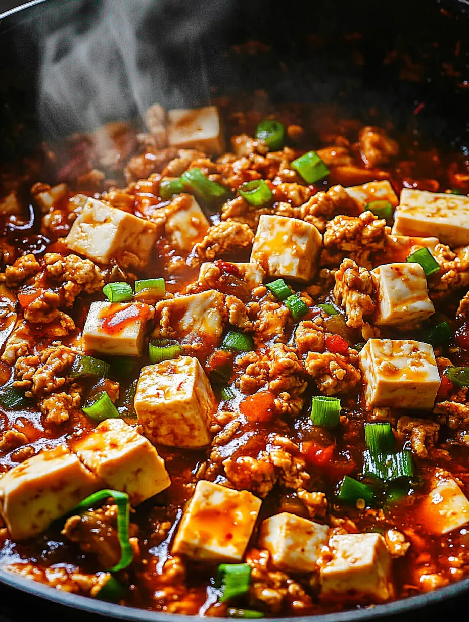 Eine Nahaufnahme einer Schüssel mit Tofu und Paprika.
