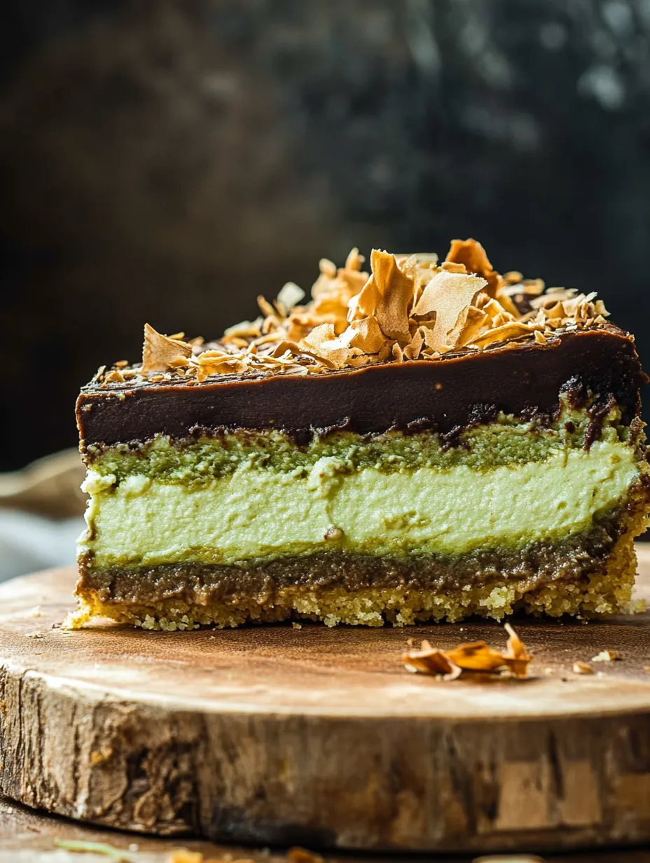 Ein Stück Schokoladenkuchen mit Nüssen als Topping.