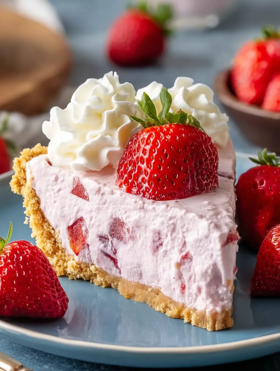 Ein Stück Erdbeerkuchen mit Schlagsahne.