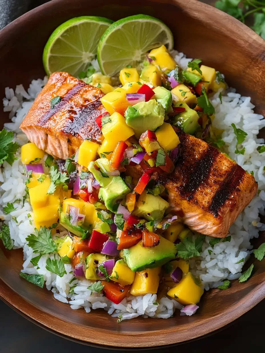 Eine Schüssel mit Fisch und Gemüse.