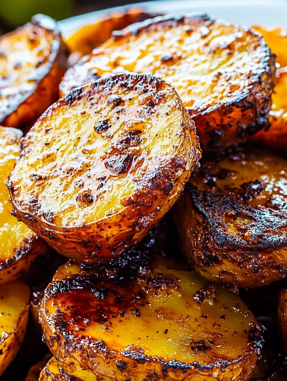 Geschnittene Kartoffeln mit dunklen Rändern.