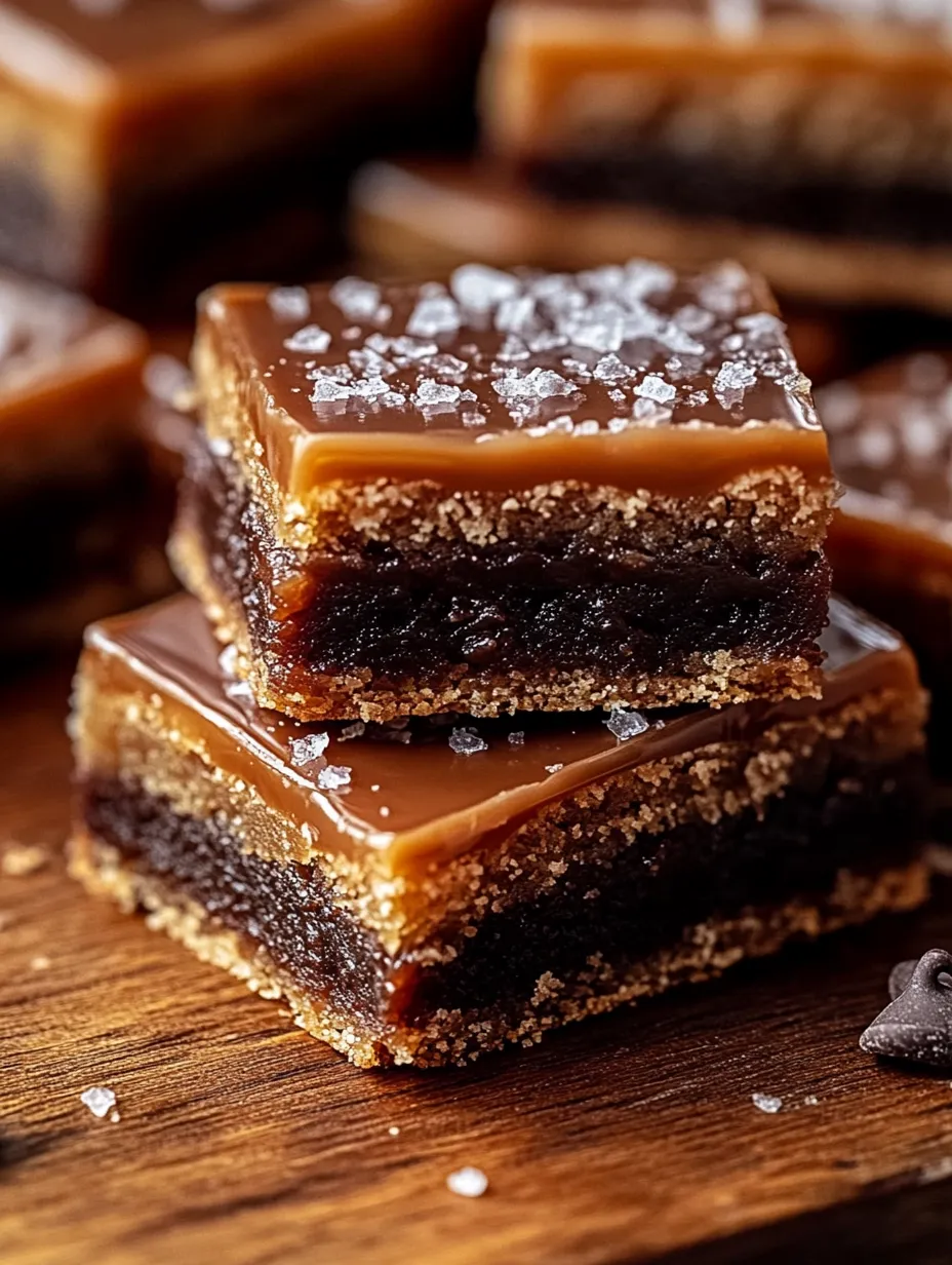 Eine Nahaufnahme eines Schokoladendesserts mit Salz obendrauf.