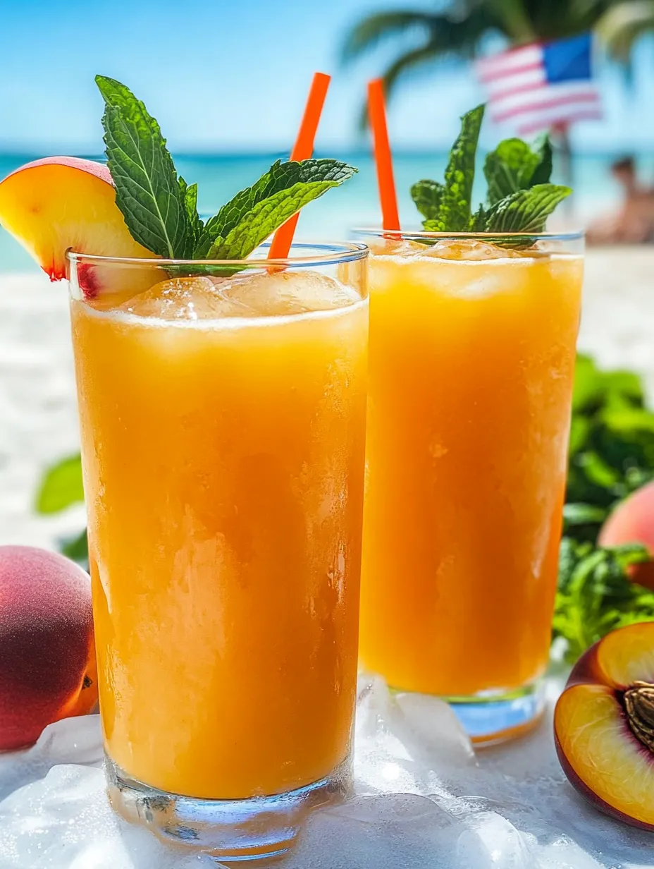 Zwei Gläser mit Orangensaft und Strohhalmen.