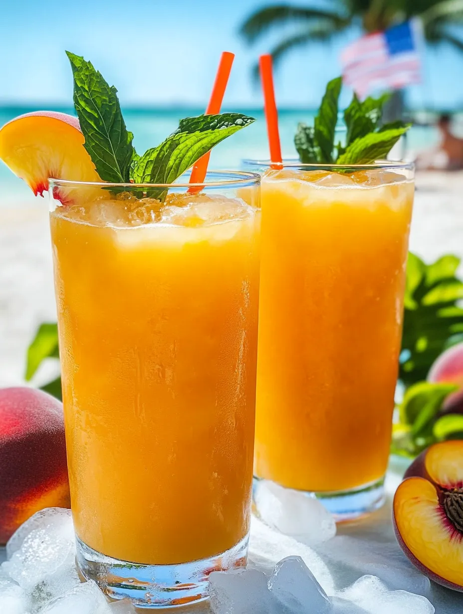Zwei Gläser mit Orangensaft auf einem Tisch.