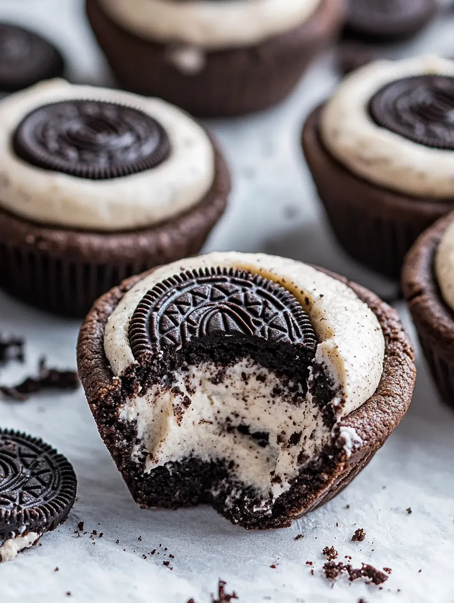 Ein Cupcake, aus dem ein Stück herausgebissen wurde.