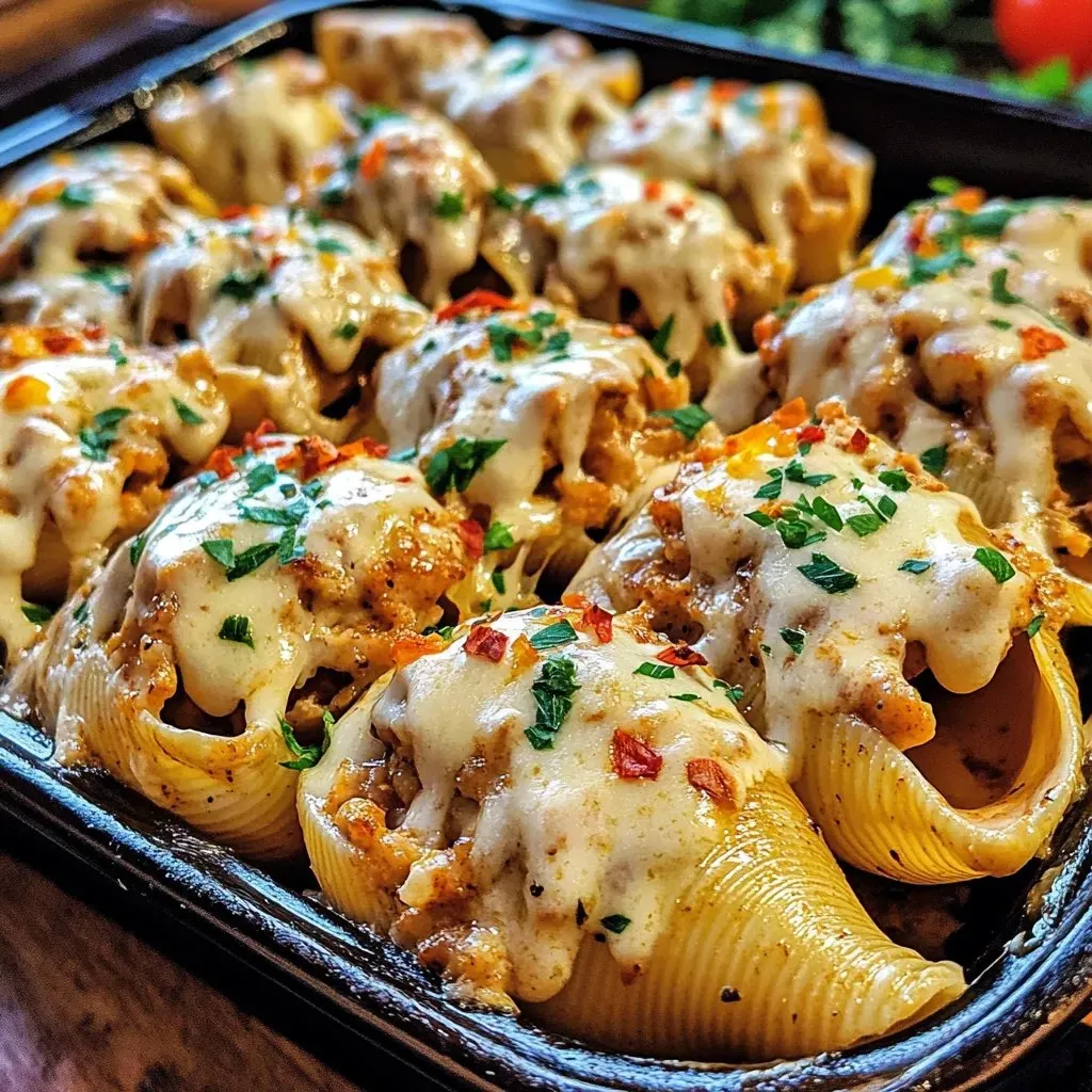 Eine Auflaufform mit Käse und Tomaten.