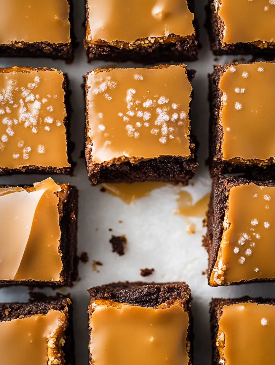 Nahaufnahme von einem Brownie mit Zuckerkruste.