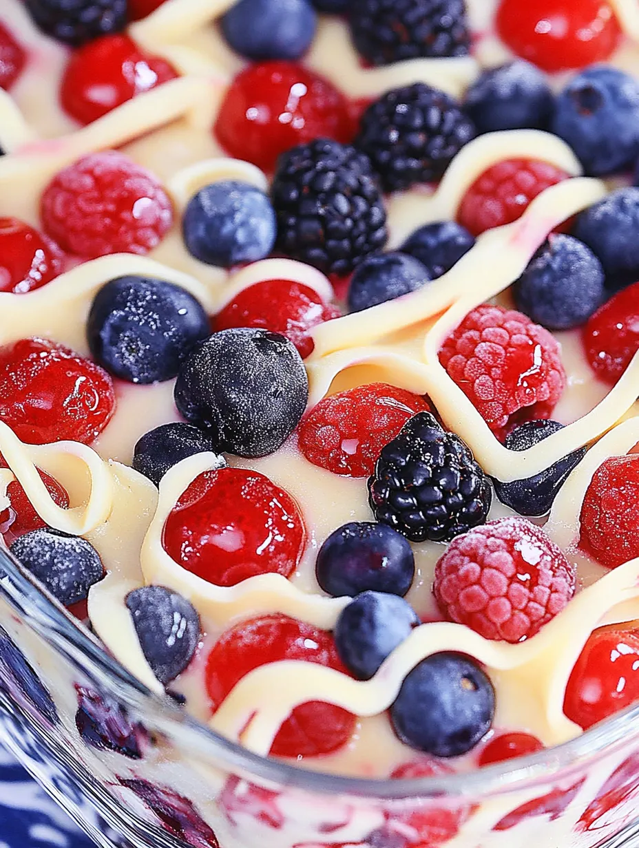 Eine Schale mit Erdbeeren und Heidelbeeren.