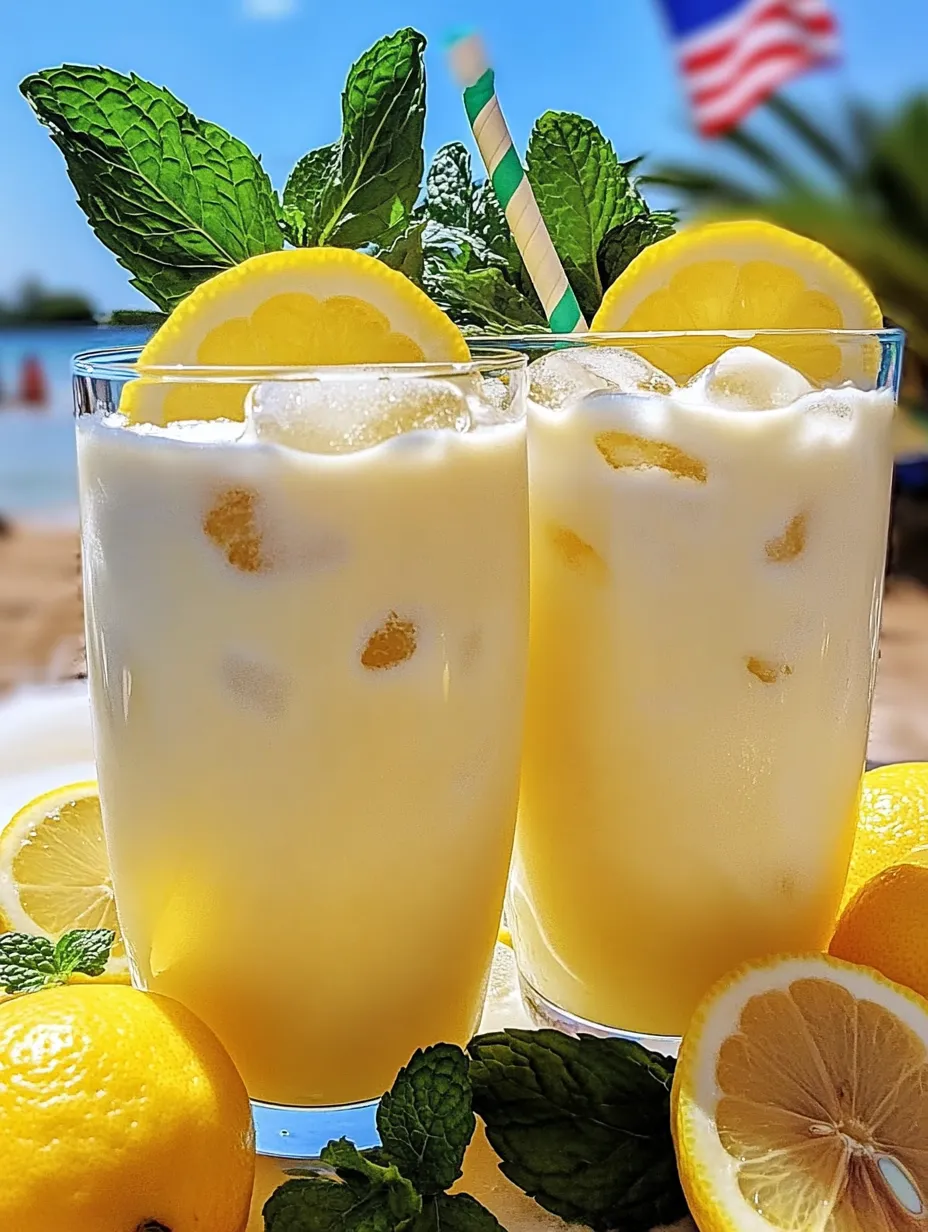 Zwei Gläser Zitronenlimonade mit Zitronenscheiben.