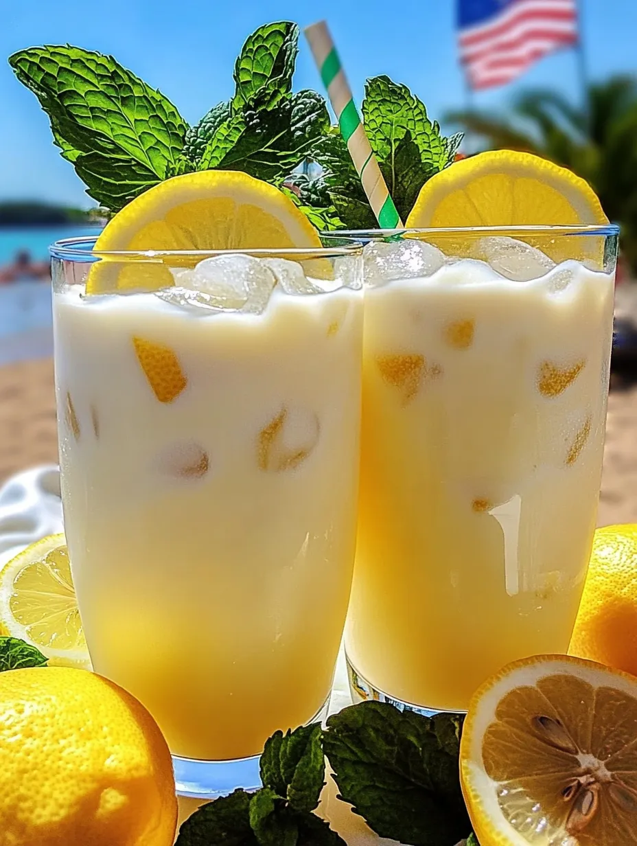 Zwei Gläser Zitronenlimonade mit Zitronenscheiben.