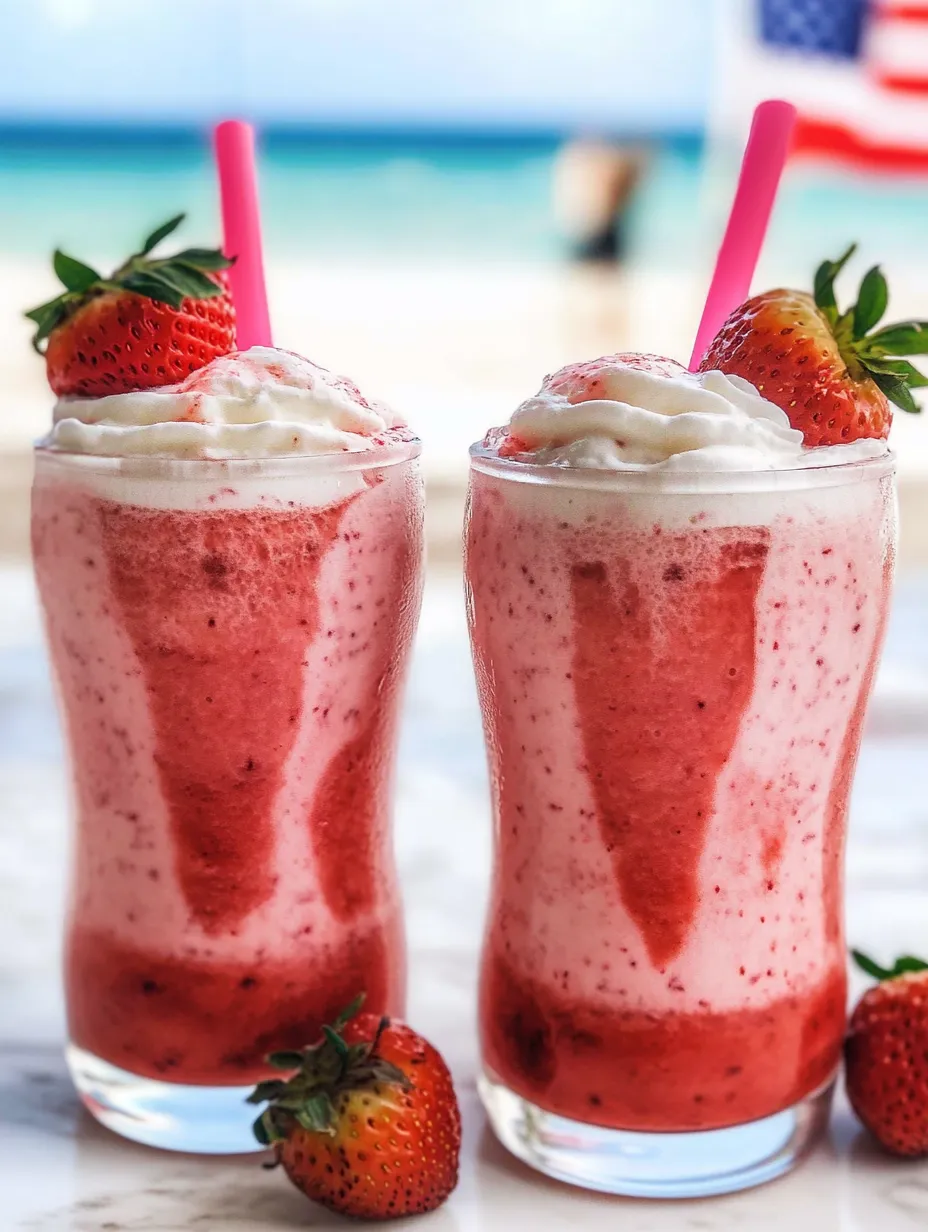 Zwei Gläser mit Erdbeermilchshake.