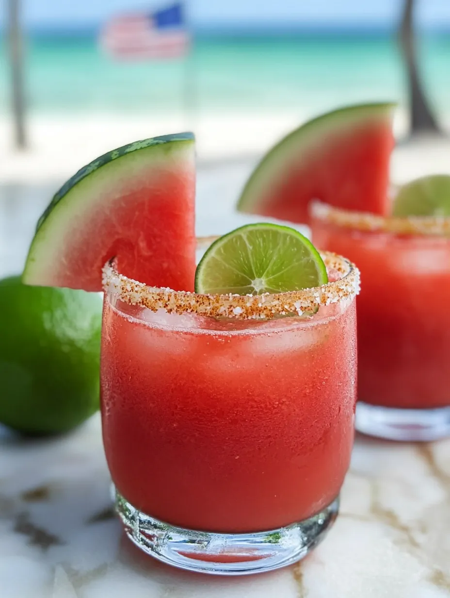 Zwei Gläser pinkfarbenes Getränk mit Limetten.