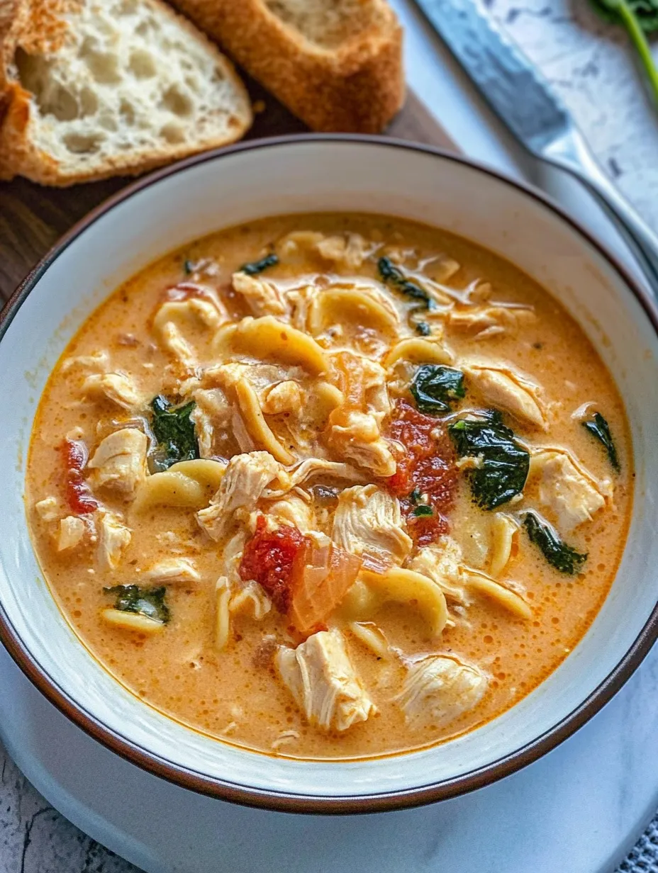 Eine Schale Suppe mit Huhn und Gemüse.