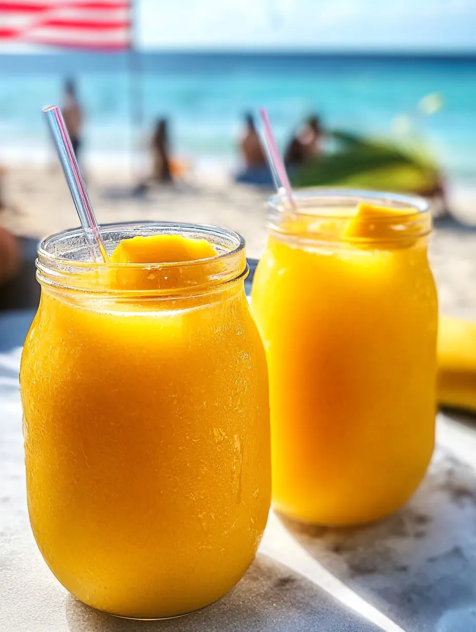 Zwei Gläser mit Orangensaft auf einem Tisch.