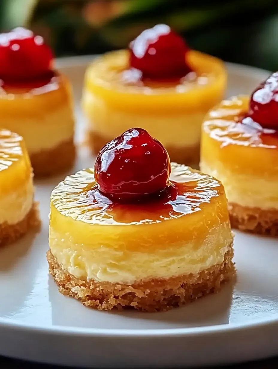 Ein Teller Kuchen mit Kirschen oben drauf.