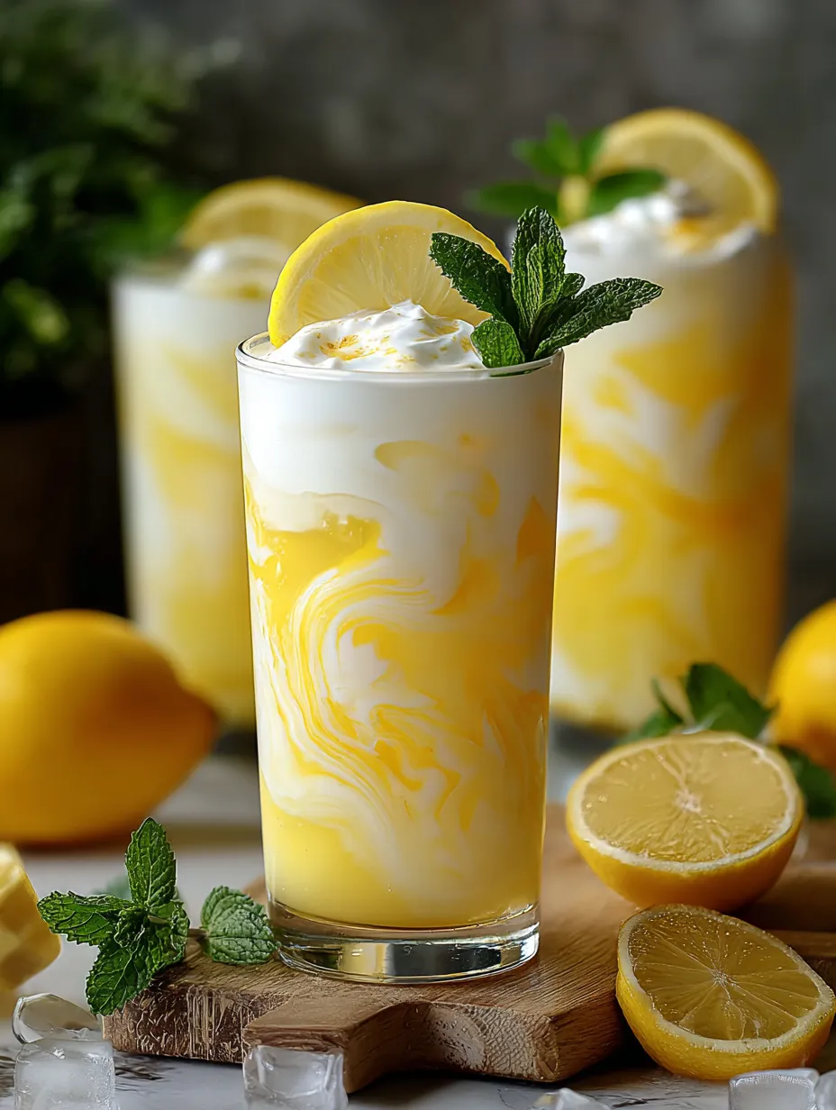 Ein Glas Zitronenlimonade mit Zitronenschnitz.