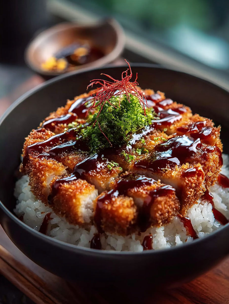 Schale mit Essen und Soße obendrauf