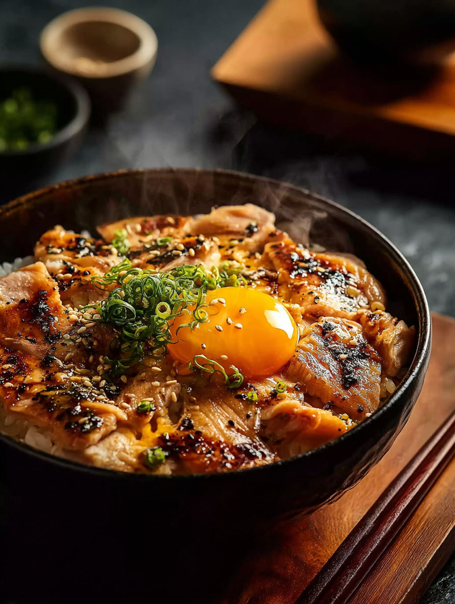 Eine Schüssel mit Essen und einem Spiegelei obendrauf.