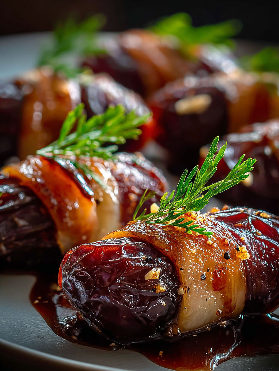 Datteln mit Rindfleisch und Gewürzen