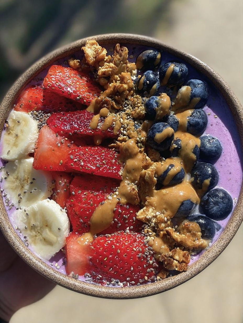 Eine Schale mit Obst und Nüssen.