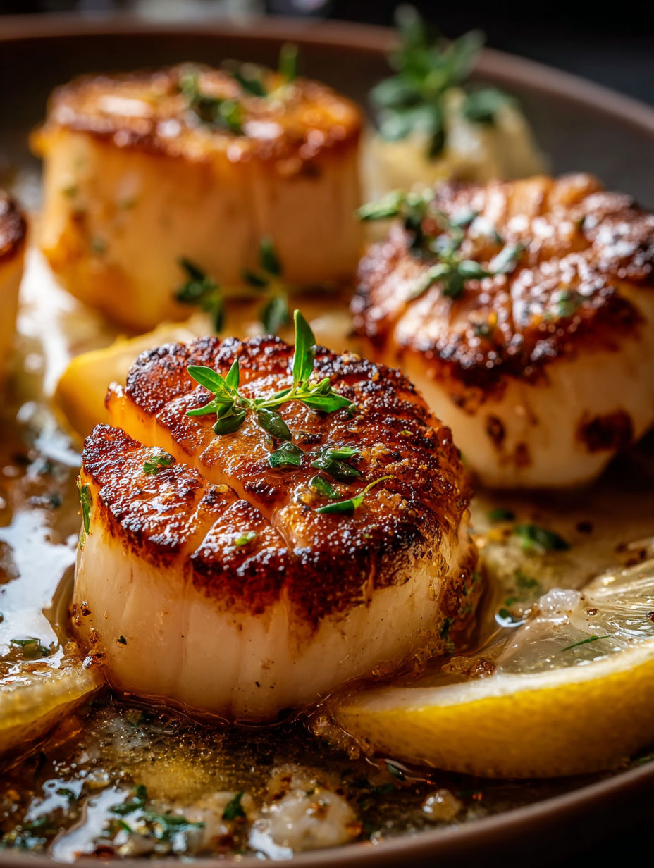 Jakobsmuscheln mit Zitronenbutter